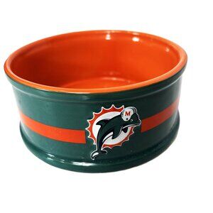 NFL Licensed Miami Dolphins Pet Food Bowl EUC